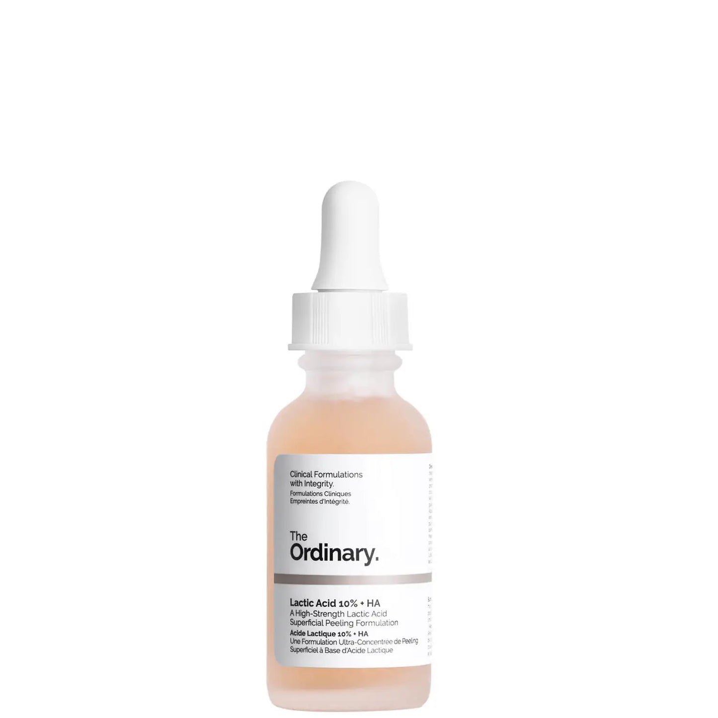 تركيبة التقشير السطحي من The Ordinary تحتوي على حمض اللاكتيك بنسبة 10% + حمض الهيالورونيك بنسبة 2%، 30 مل