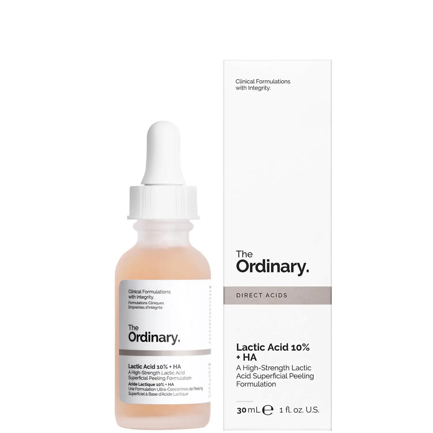تركيبة التقشير السطحي من The Ordinary تحتوي على حمض اللاكتيك بنسبة 10% + حمض الهيالورونيك بنسبة 2%، 30 مل