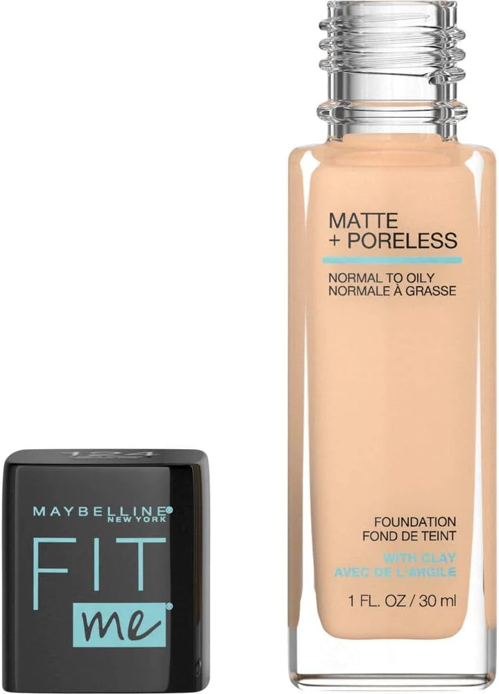 Maybelline Fit Me Matte + Poreless Liquid Oil-Free Foundation Makeup