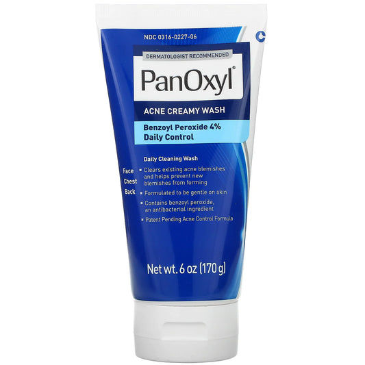 PANOXYL | ACNE CREAMY WASH, BENZOYL PEROXIDE 4% DAILY CONTROL