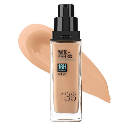 Maybelline Fit Me Matte + Poreless Liquid Oil-Free Foundation Makeup