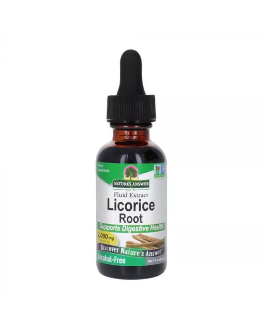 Nature's Answer Licorice Root 2000mg Fluid Extract Drops For Digestive Health, 30ml