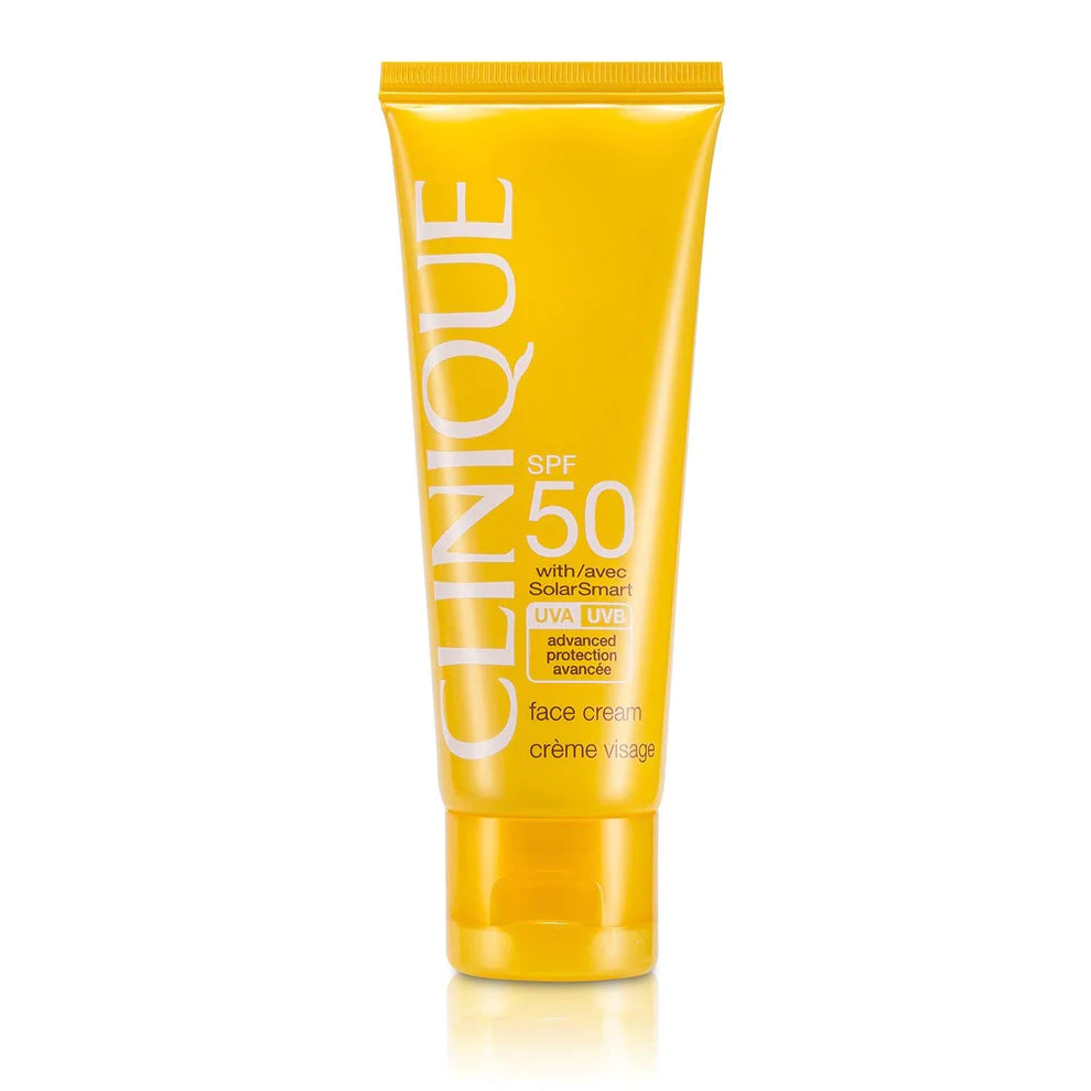 Clinique Face Cream SPF 50 with SolarSmart character top